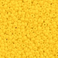 Miyuki rocailles Perlen 11/0 - Opaque dark yellow 11-404D